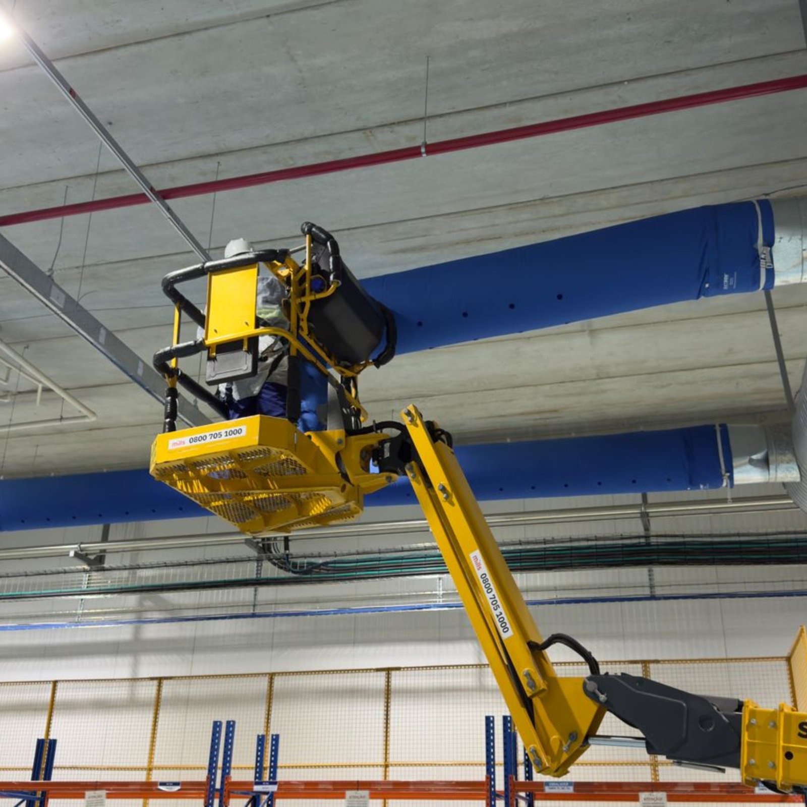 Higienização de duto industrial de grande porte